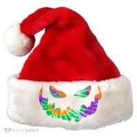 Halloween Pumpkin Green Orange Purple Tie Dye Face Santa Hat thumb 0