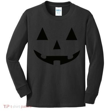 Halloween Pumpkin Kids Long Sleeve Shirt
