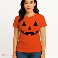 Halloween Pumpkin Women's T-Shirt thumb 4