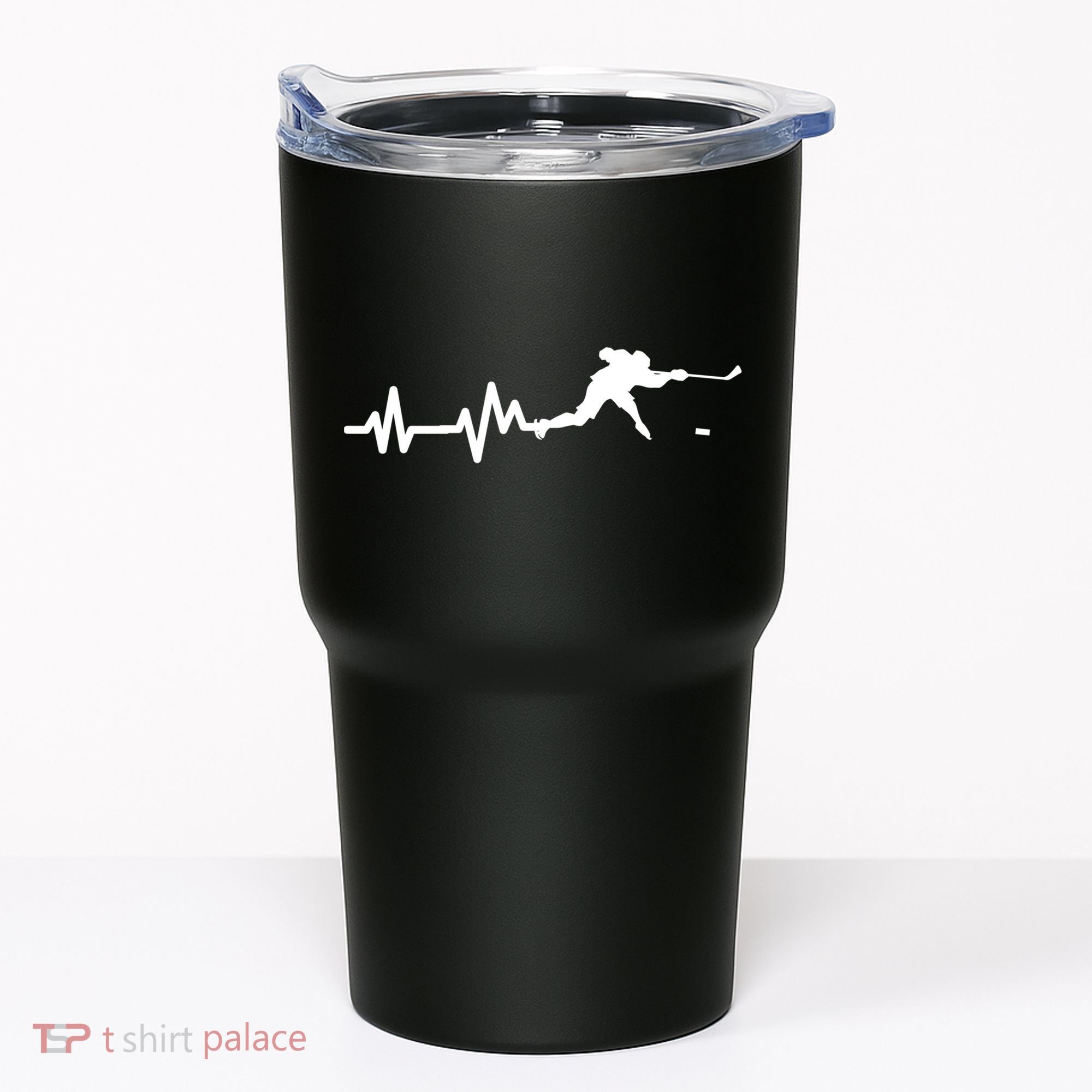 Hockey Player Heartbeat Ice Hockey Gift Meaningful Gift Tumbler