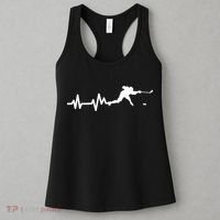 Hockey Player Heartbeat Ice Hockey Gift Meaningful Gift Women's Tank Top thumb 3