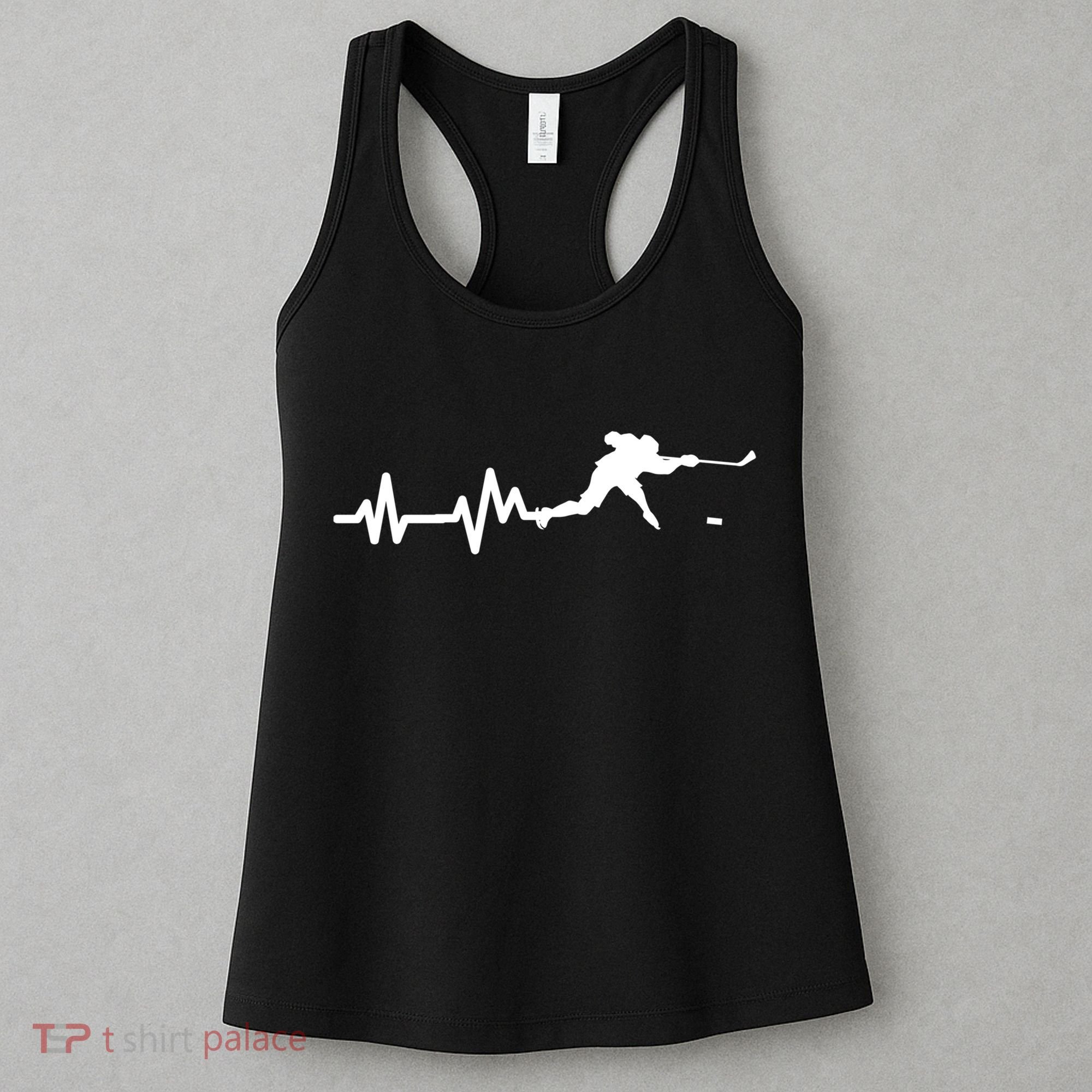 Hockey Player Heartbeat Ice Hockey Gift Meaningful Gift Women's Tank Top