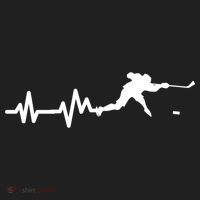 Hockey Player Heartbeat Ice Hockey Gift Meaningful Gift Hat thumb 2