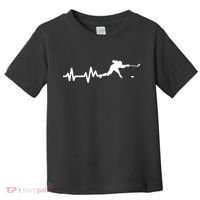 Hockey Player Heartbeat Ice Hockey Gift Meaningful Gift Toddler T-Shirt thumb 0