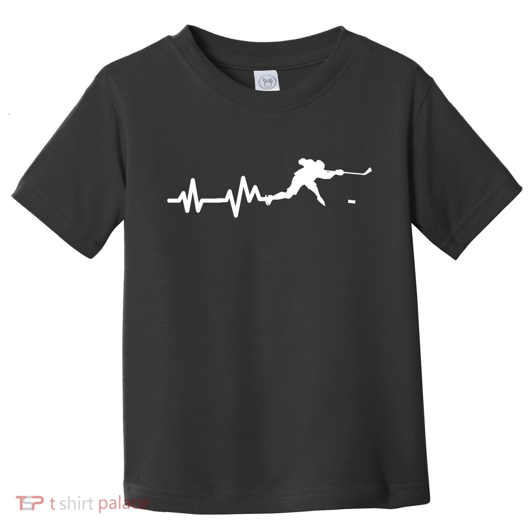 Hockey Player Heartbeat Ice Hockey Gift Meaningful Gift Toddler T-Shirt