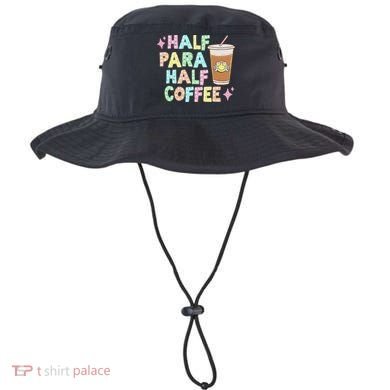 Half Para Half Coffee Groovy Dotted Vintage Teaching Bucket Hat