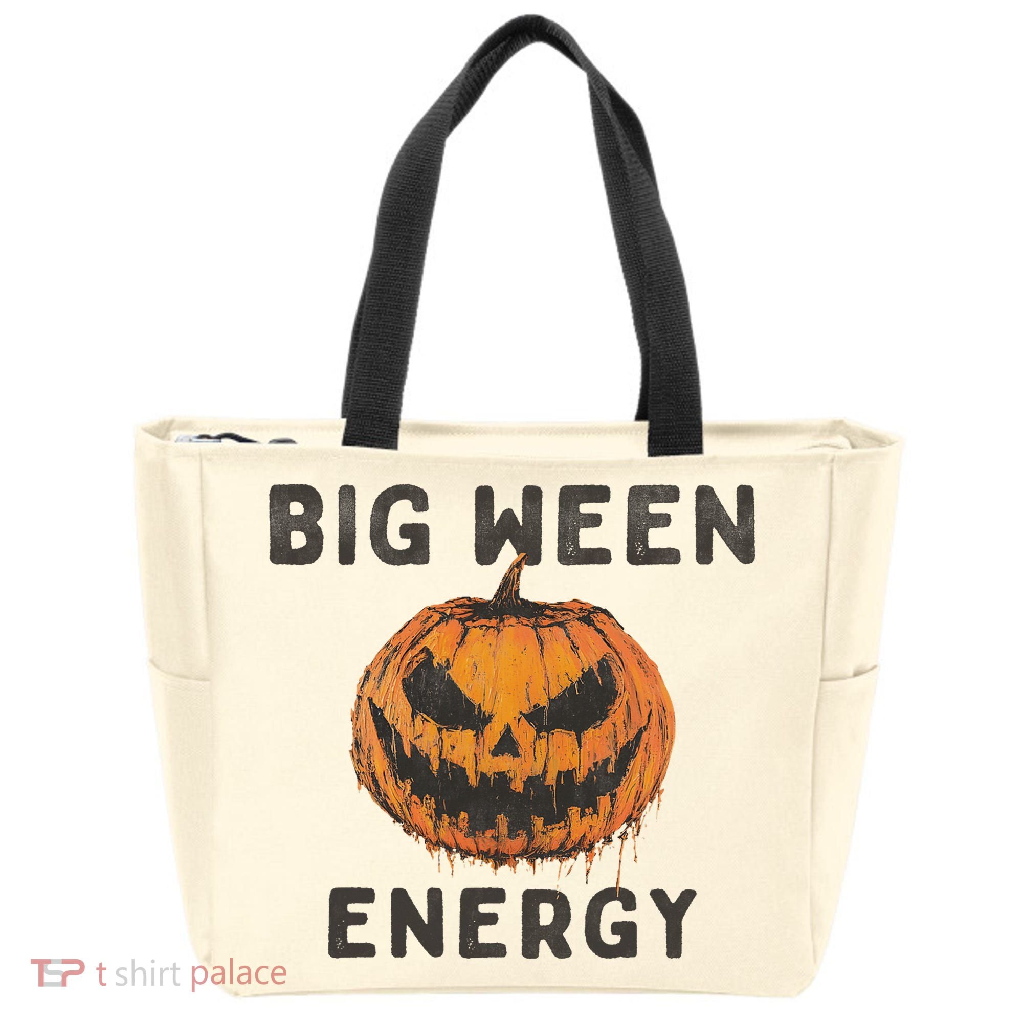 Halloween Pumpkin Head Big Ween Energy Spooky Tote Bag