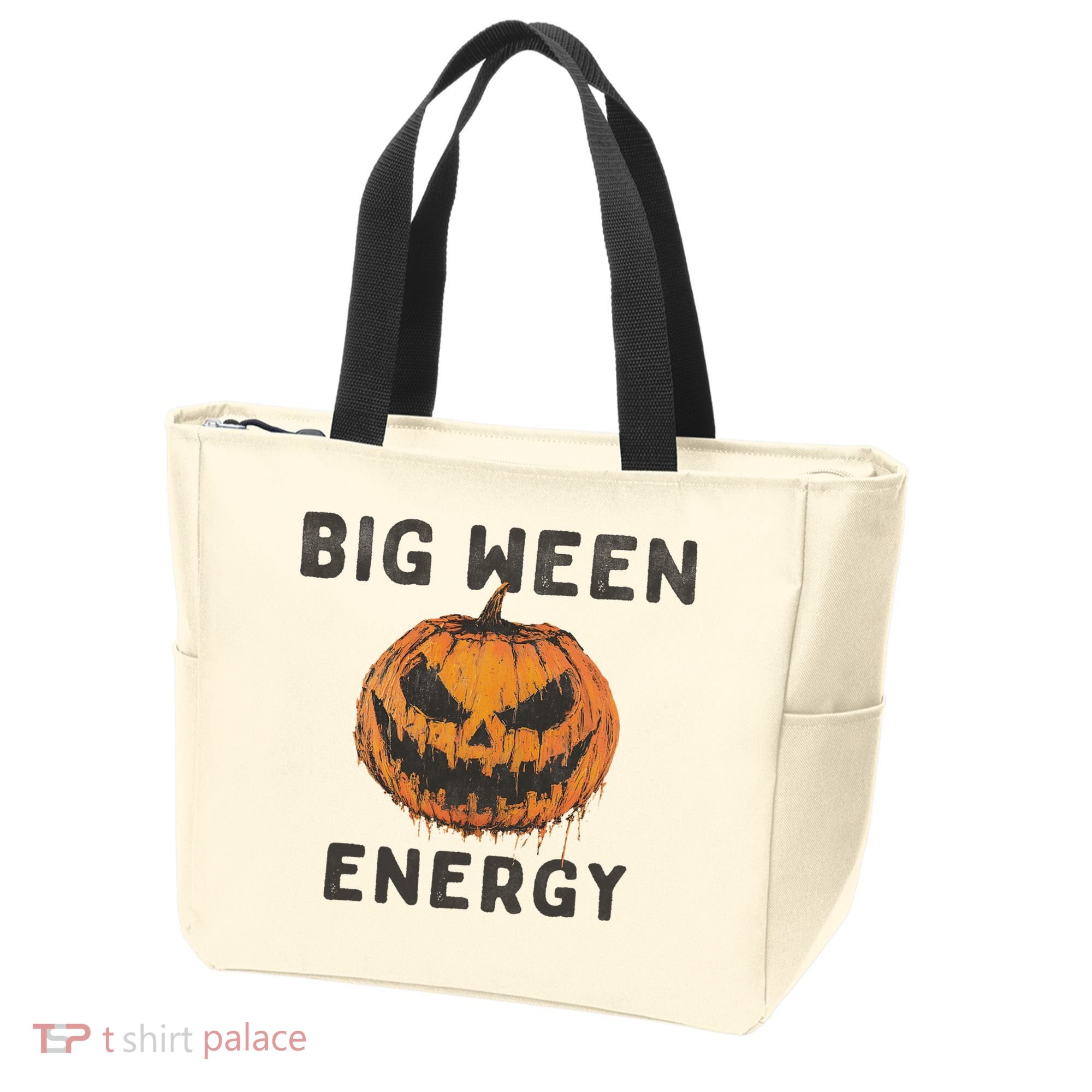 Halloween Pumpkin Head Big Ween Energy Spooky Tote Bag
