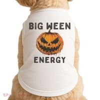 Halloween Pumpkin Head Big Ween Energy Spooky Doggie Tank thumb 0