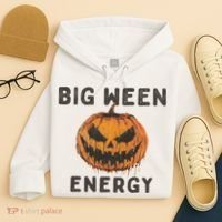 Halloween Pumpkin Head Big Ween Energy Spooky Hoodie thumb 4