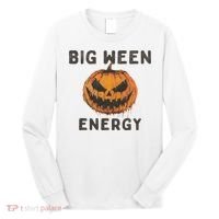 Halloween Pumpkin Head Big Ween Energy Spooky Long Sleeve Shirt thumb 0