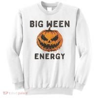 Halloween Pumpkin Head Big Ween Energy Spooky Sweatshirt thumb 0