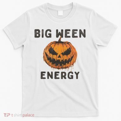 Halloween Pumpkin Head Big Ween Energy Spooky T-Shirt