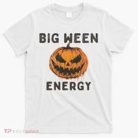 Halloween Pumpkin Head Big Ween Energy Spooky T-Shirt thumb 0
