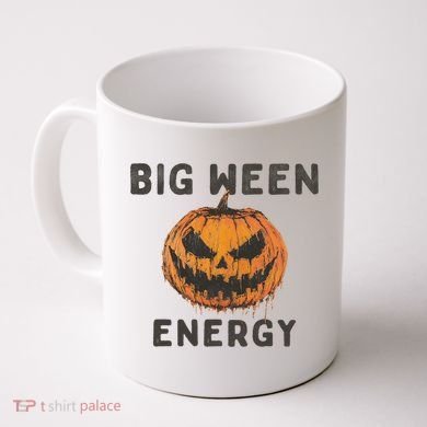 Halloween Pumpkin Head Big Ween Energy Spooky Coffee Mug