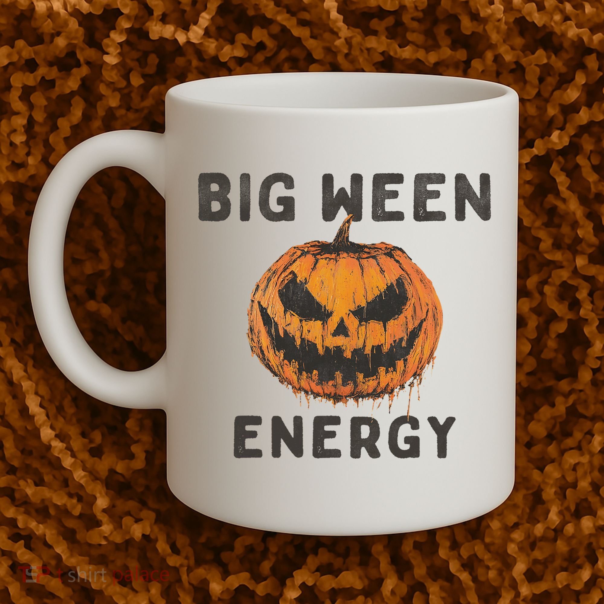 Halloween Pumpkin Head Big Ween Energy Spooky Coffee Mug