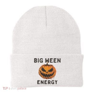 Halloween Pumpkin Head Big Ween Energy Spooky Beanie