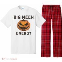 Halloween Pumpkin Head Big Ween Energy Spooky Pajama Set thumb 0