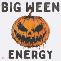 Halloween Pumpkin Head Big Ween Energy Spooky Baby Bodysuit thumb 2