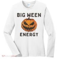 Halloween Pumpkin Head Big Ween Energy Spooky Women's Long Sleeve Shirt thumb 0
