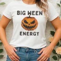 Halloween Pumpkin Head Big Ween Energy Spooky Women's T-Shirt thumb 2