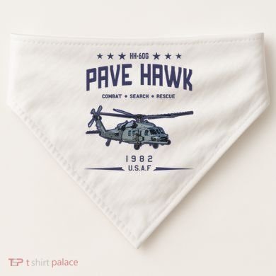 Hh60g Pavehawk Helicopter USA-Made Doggie Bandana