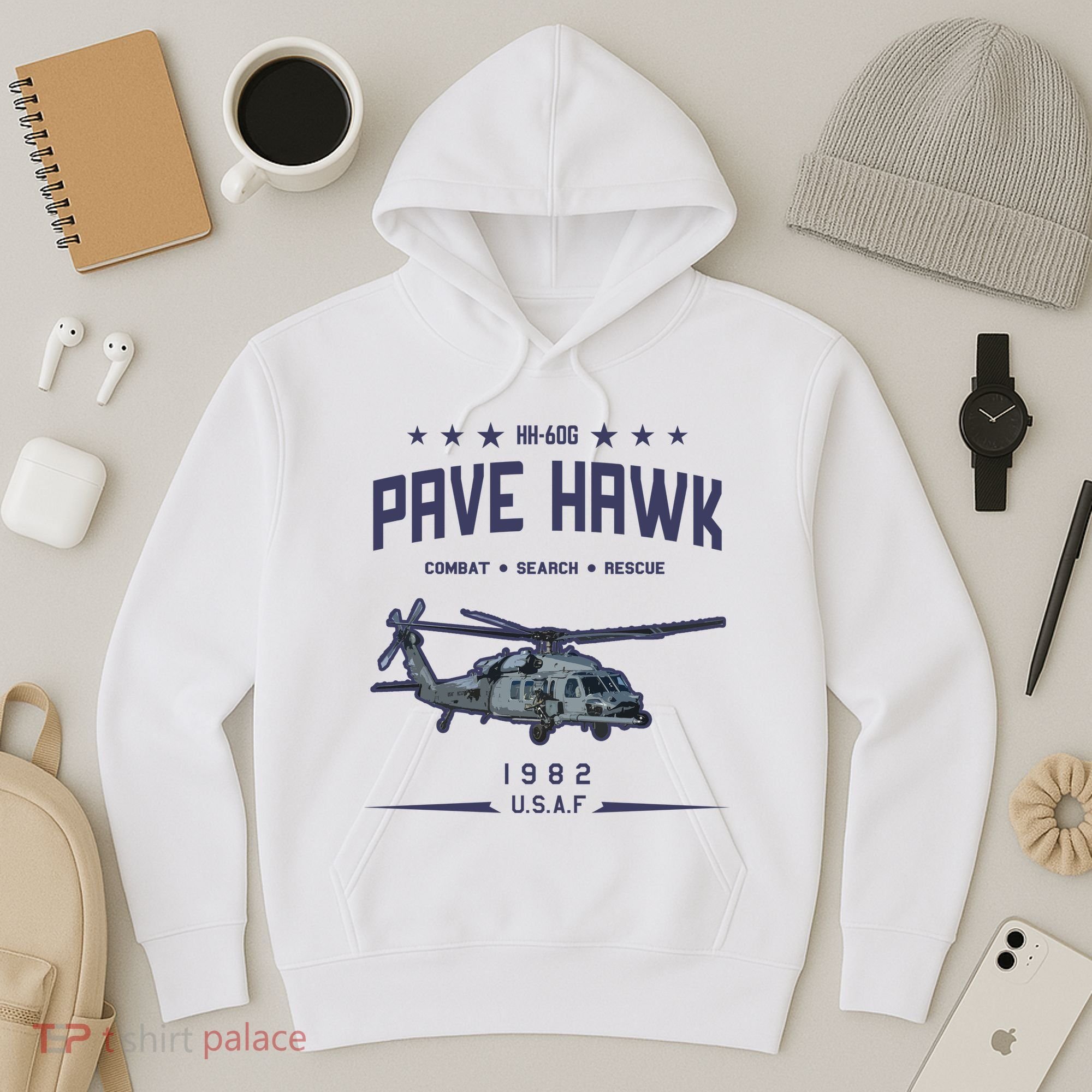 Hh60g Pavehawk Helicopter Hoodie