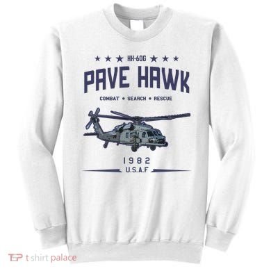 Hh60g Pavehawk Helicopter Sweatshirt