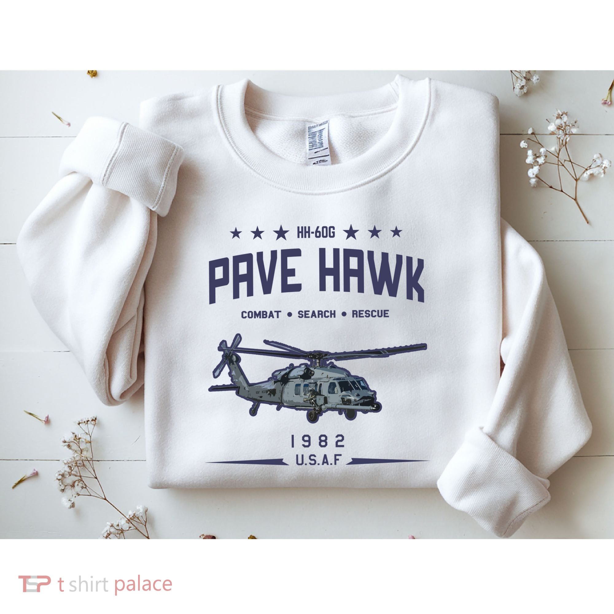 Hh60g Pavehawk Helicopter Sweatshirt