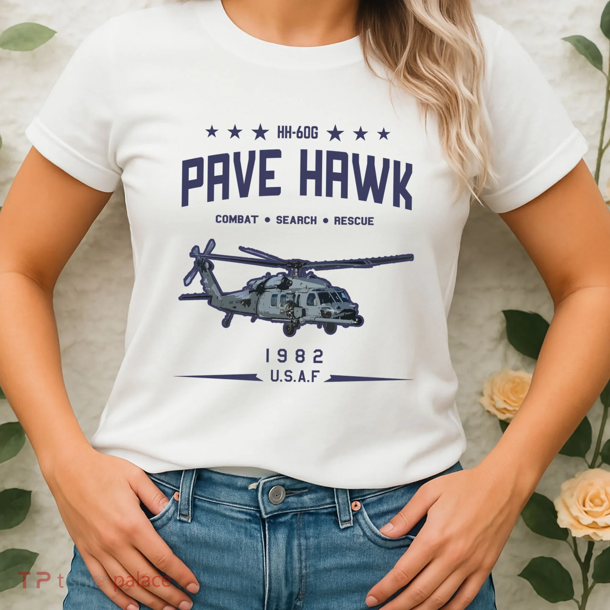 Hh60g Pavehawk Helicopter Women's T-Shirt
