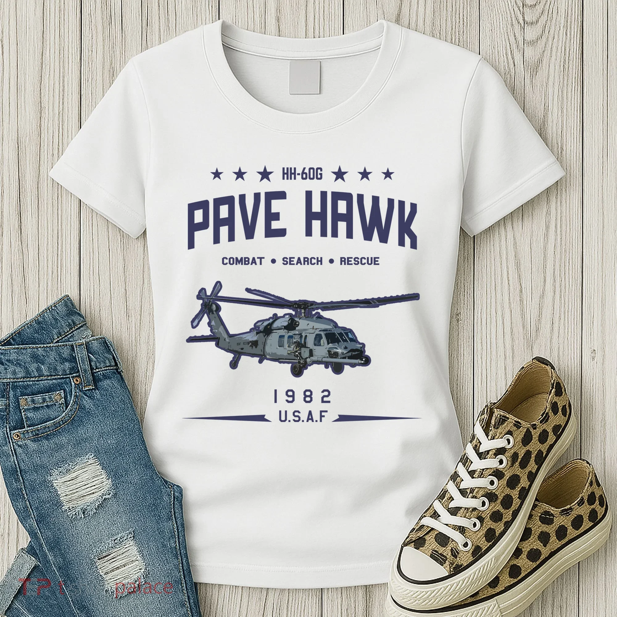 Hh60g Pavehawk Helicopter Women's T-Shirt