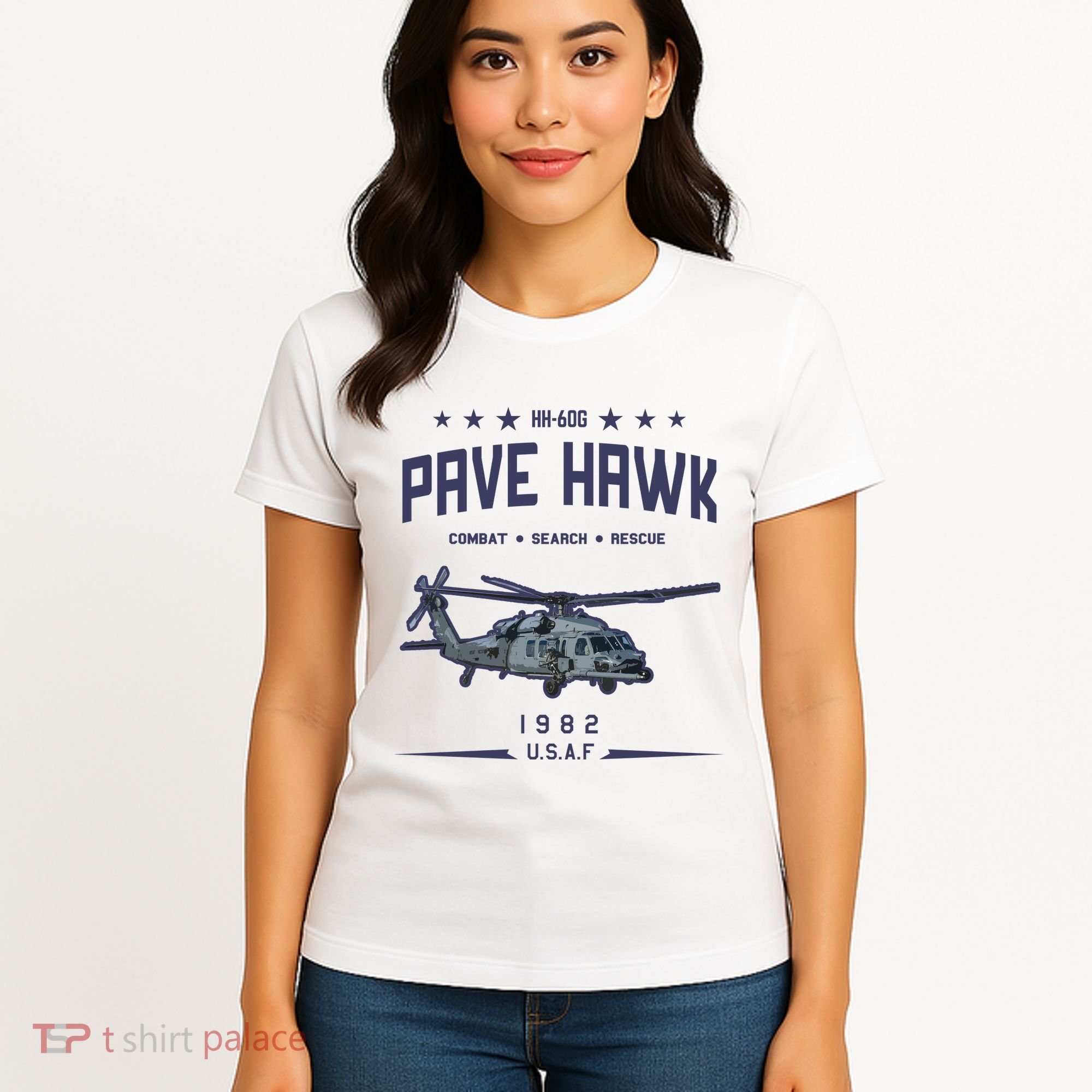 Hh60g Pavehawk Helicopter Women's T-Shirt