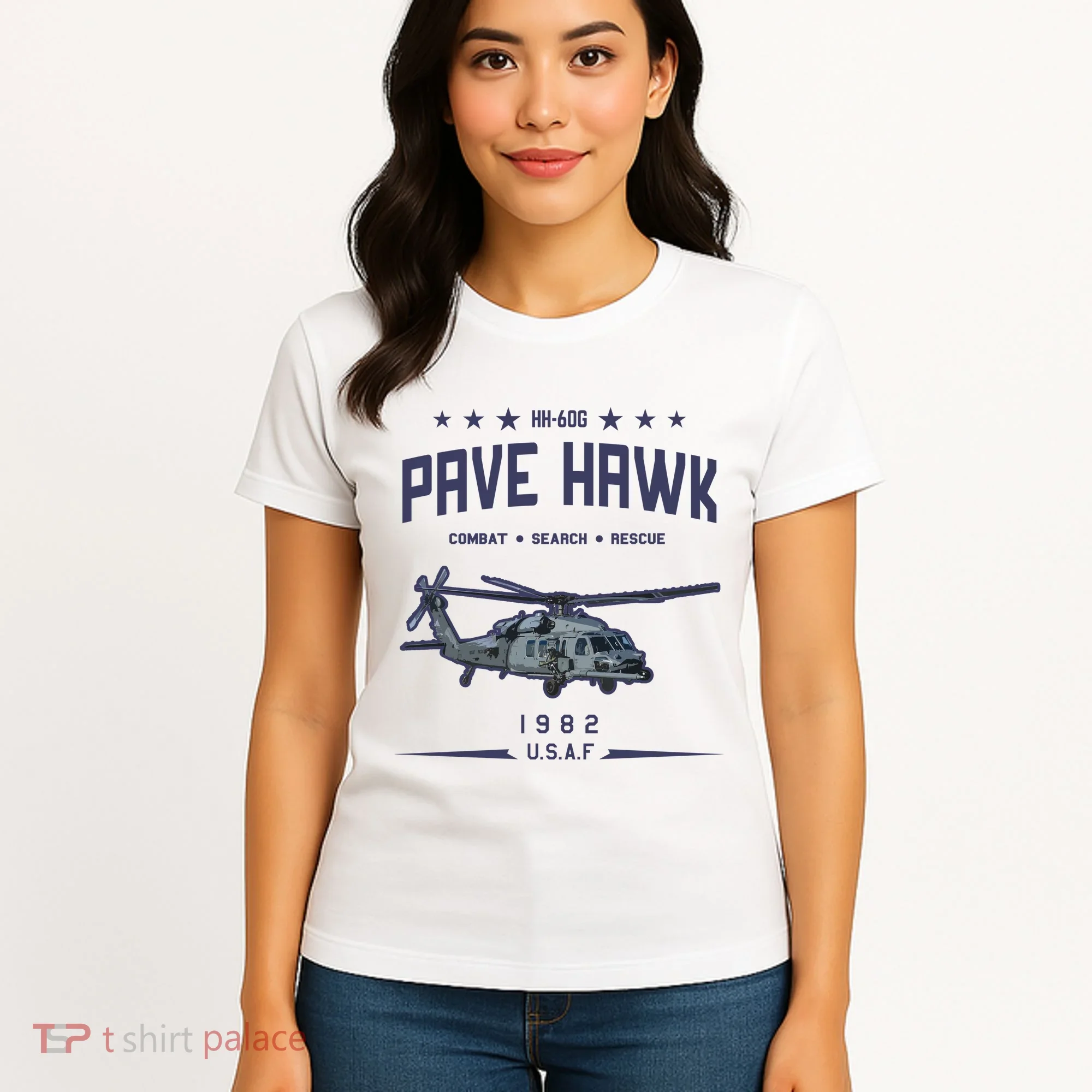 Hh60g Pavehawk Helicopter Women's T-Shirt