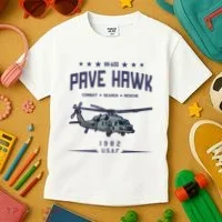 Hh60g Pavehawk Helicopter Kids T-Shirt thumb 3