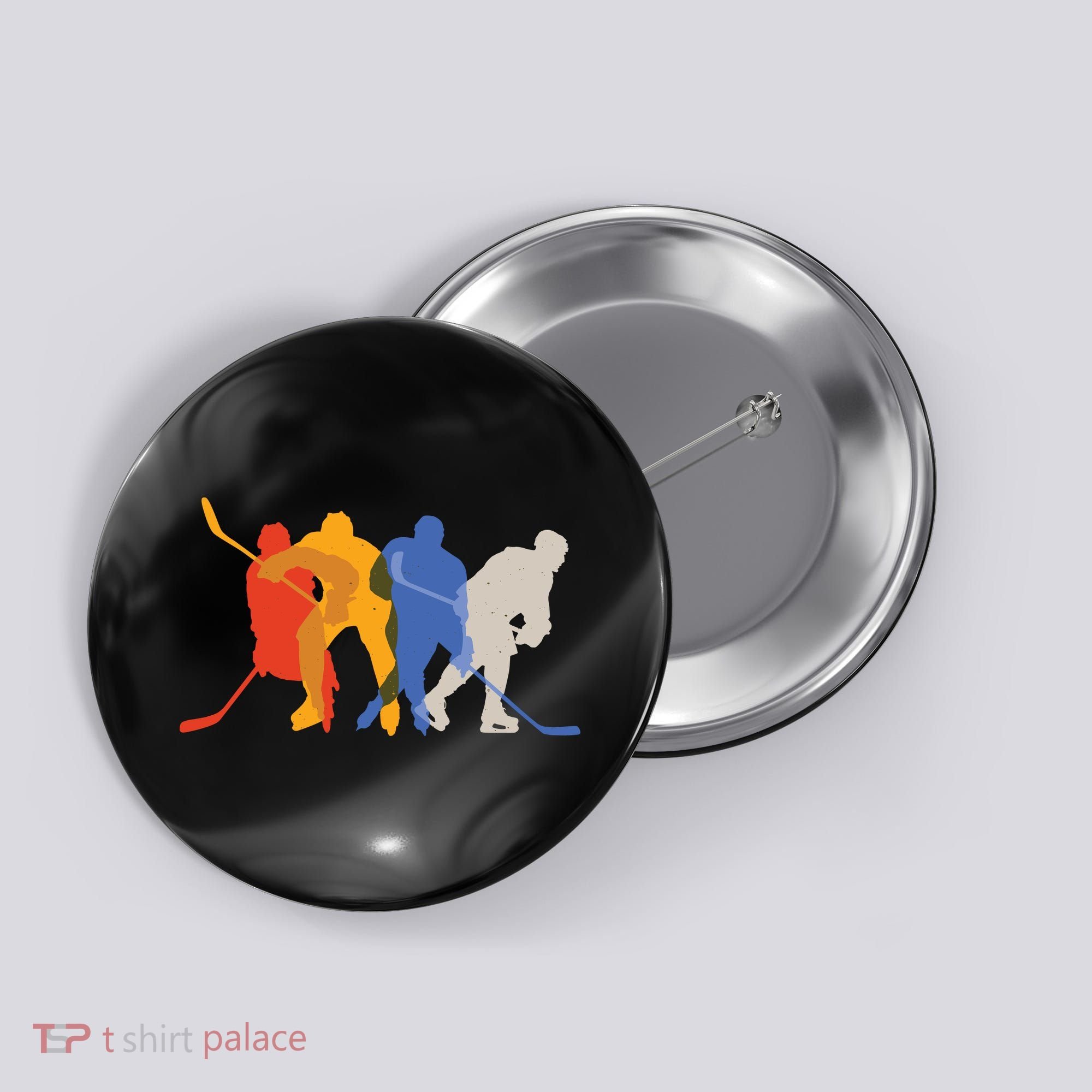 Hockey Players Button