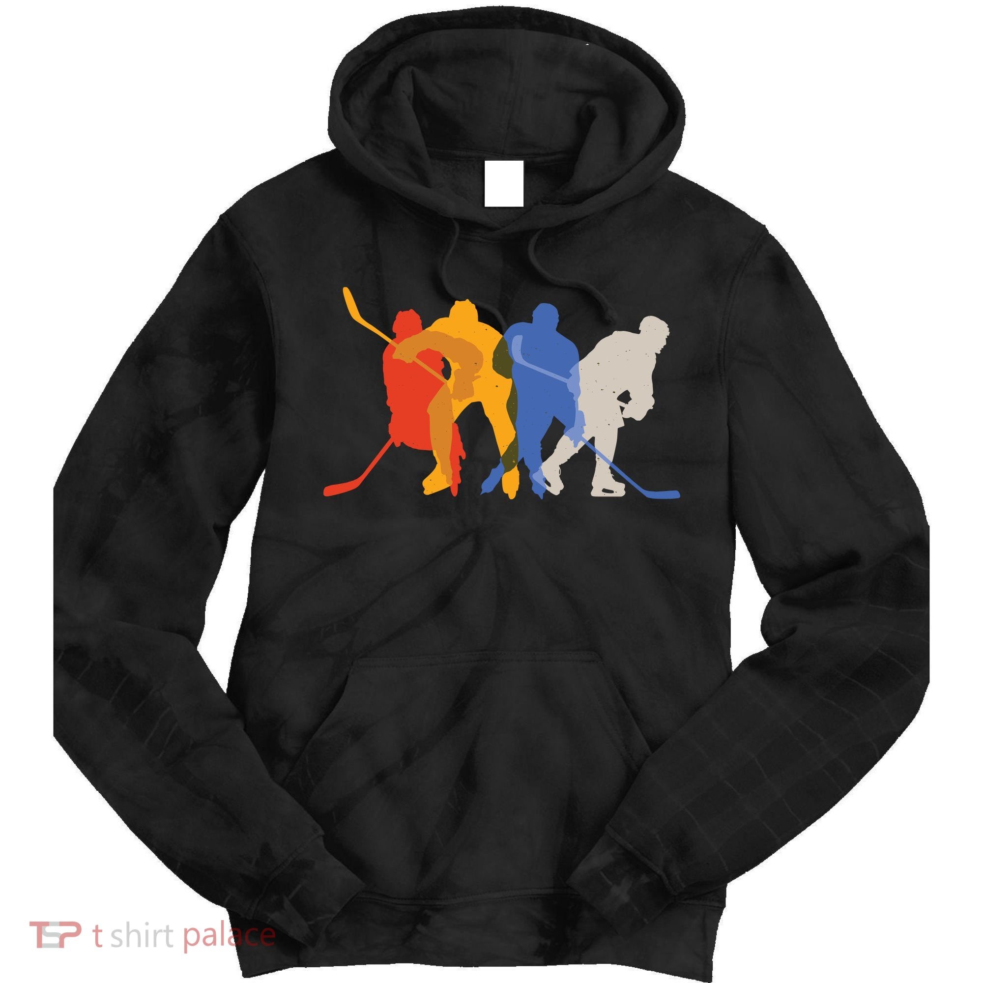 Hockey Players Tie Dye Hoodie