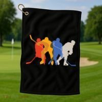 Hockey Players Golf Towel thumb 1