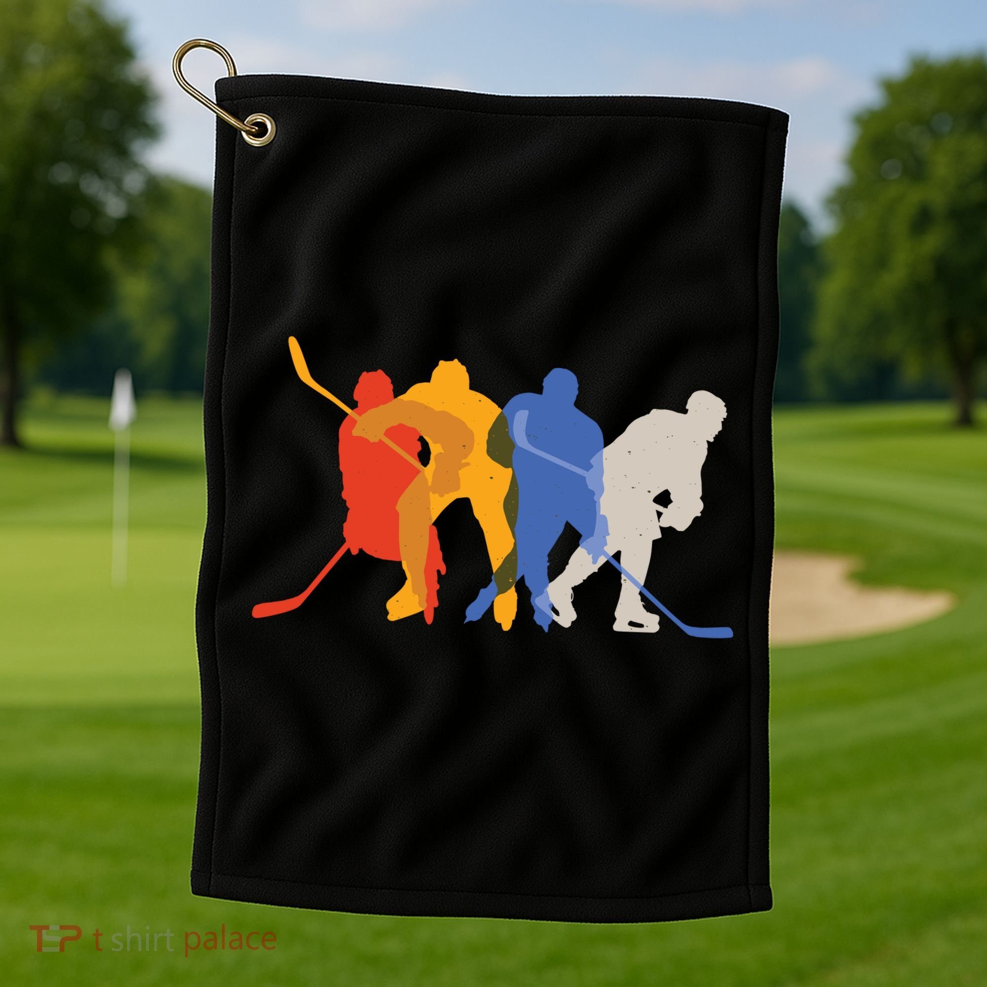 Hockey Players Golf Towel