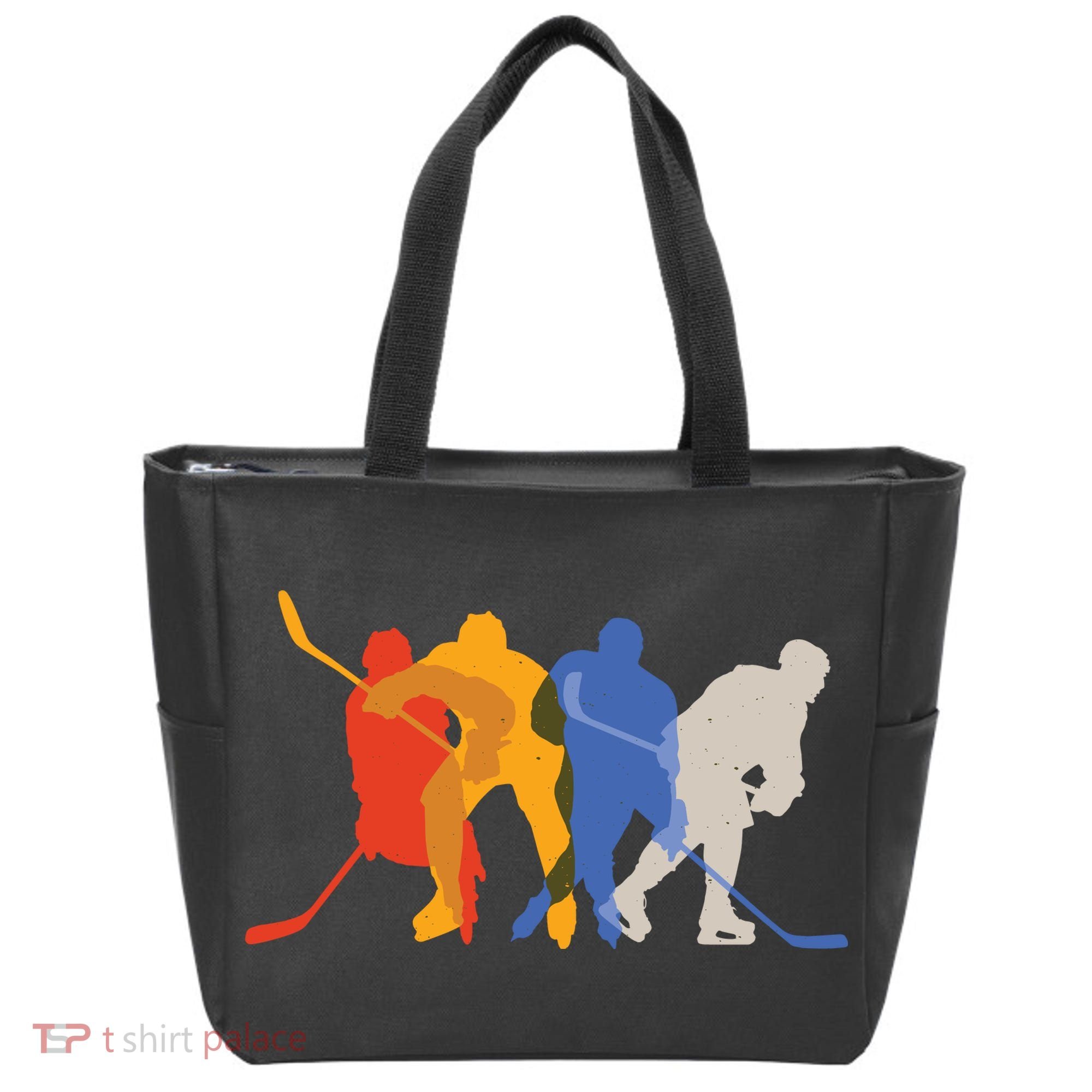 Hockey Players Tote Bag