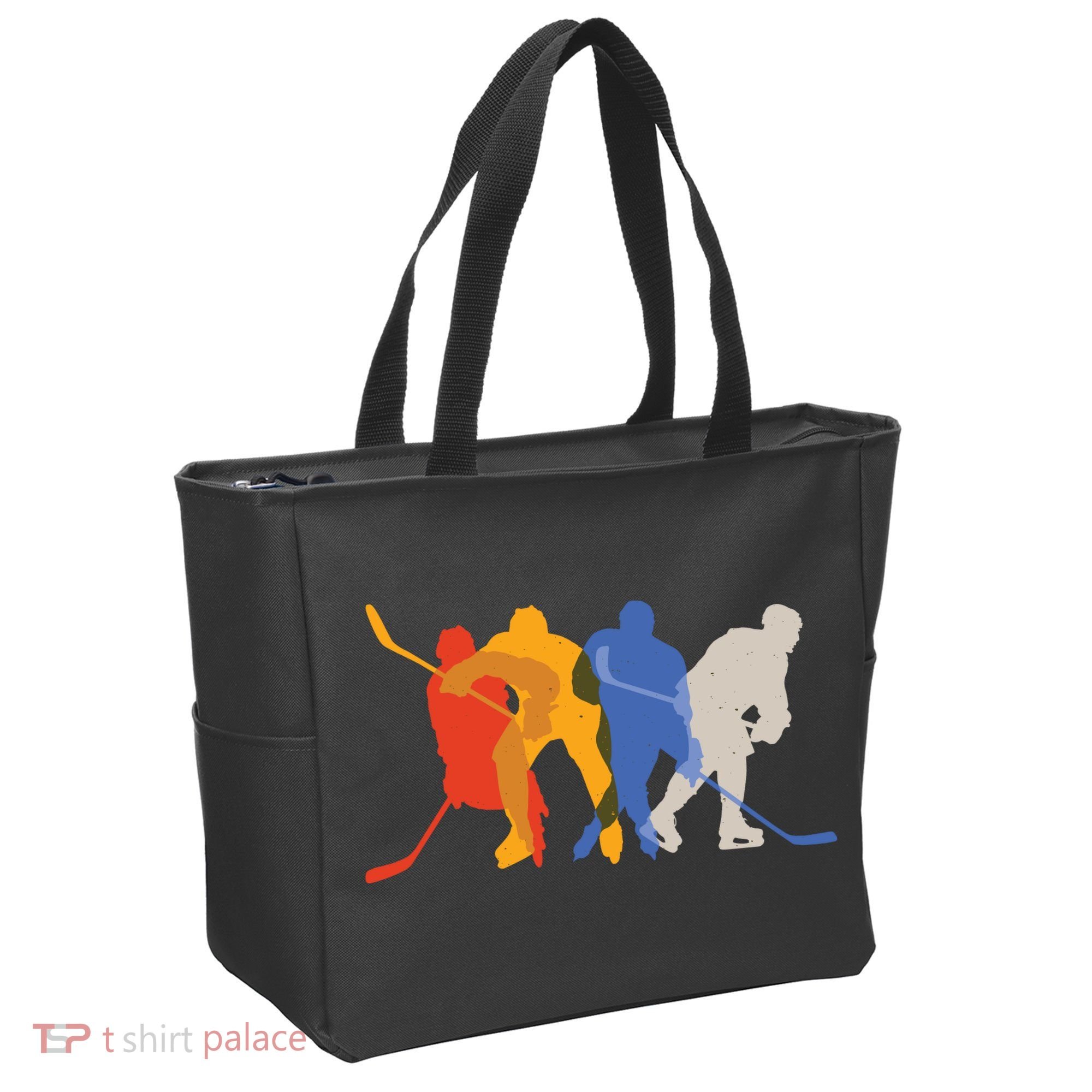 Hockey Players Tote Bag