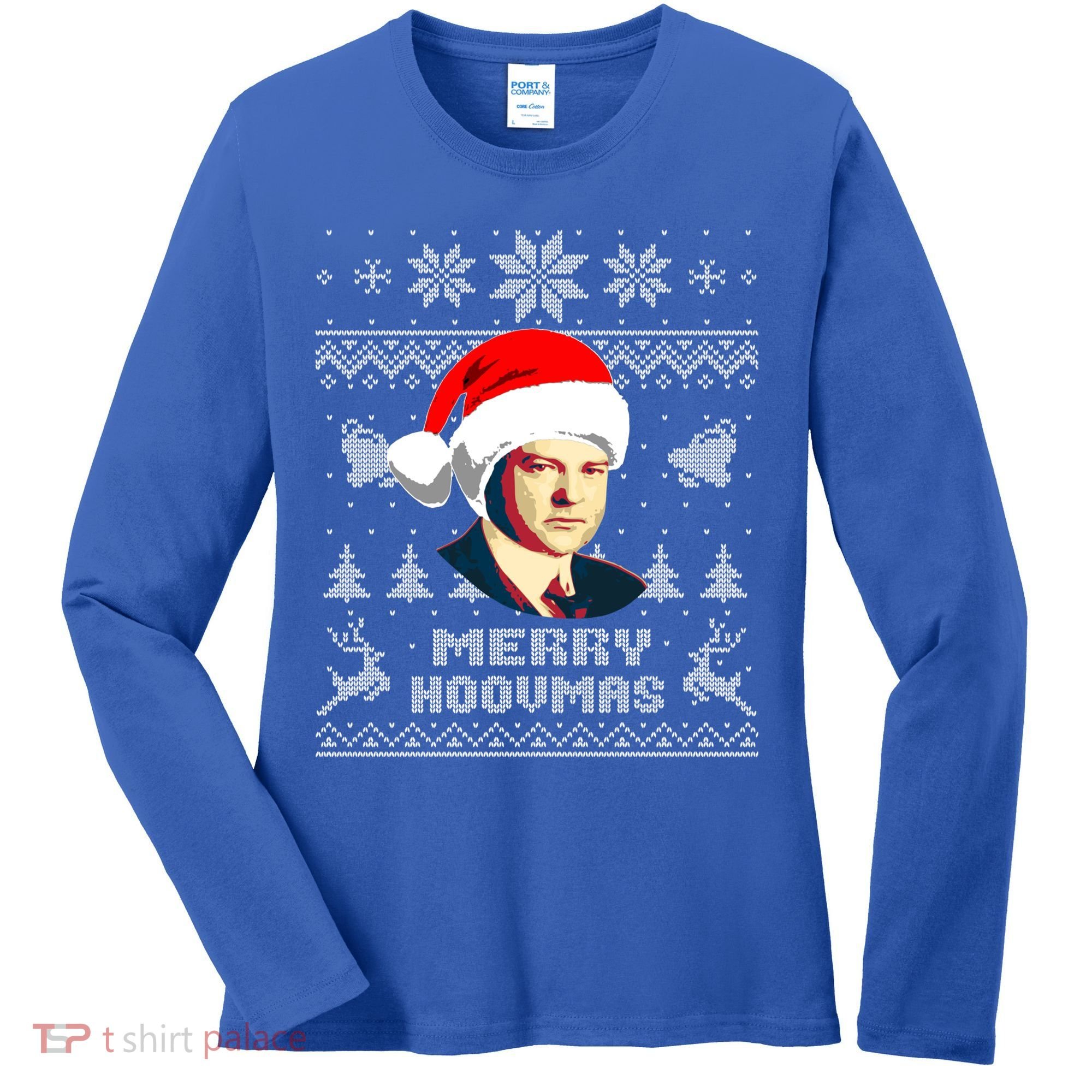 Herbert President Hoover Funny Christmas Holiday Xmas Gift Women's Long Sleeve Shirt