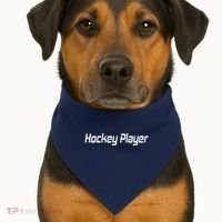 Hockey Player USA-Made Doggie Bandana thumb 1