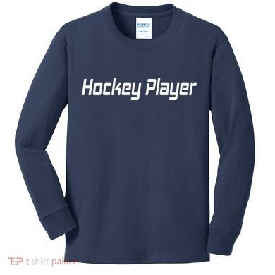 Hockey Player Kids Long Sleeve Shirt