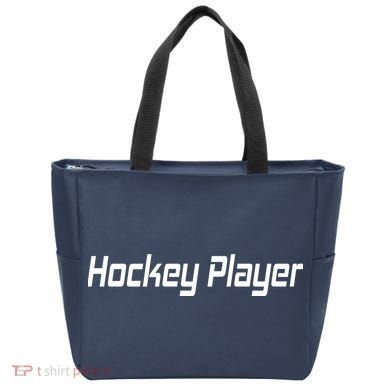 Hockey Player Tote Bag