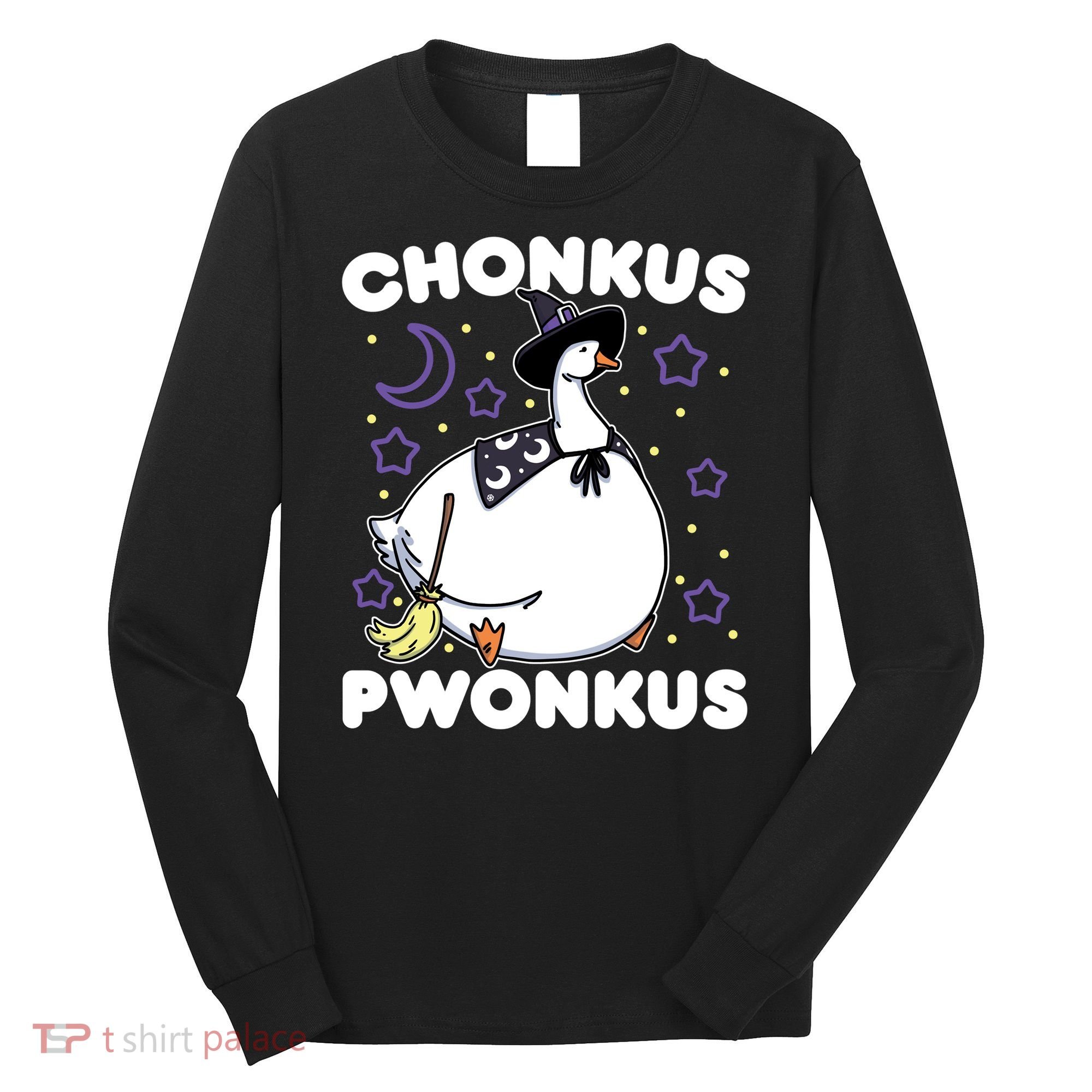 Honkus Ponkus Halloween Goose Meme Parody Chonkus Pwonkus Long Sleeve Shirt
