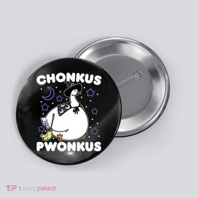 Honkus Ponkus Halloween Goose Meme Parody Chonkus Pwonkus Button