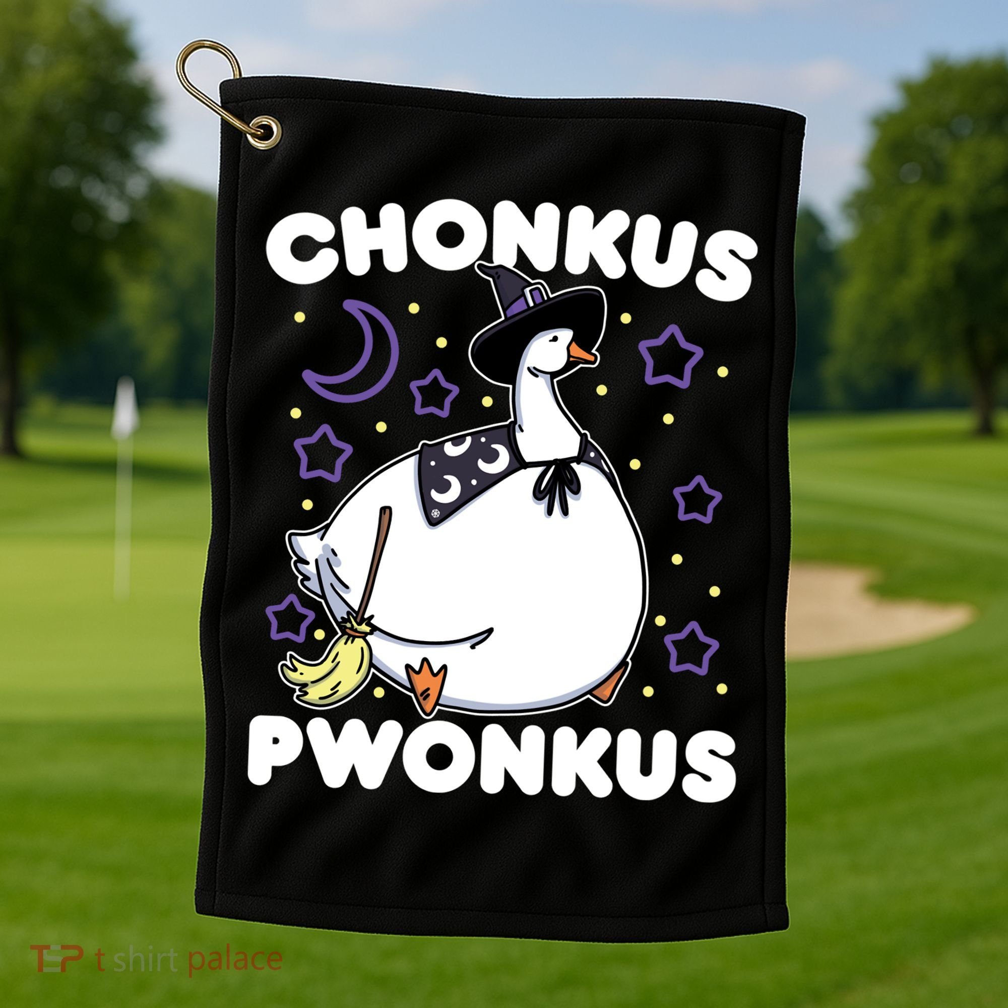 Honkus Ponkus Halloween Goose Meme Parody Chonkus Pwonkus Golf Towel