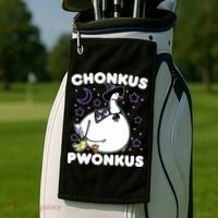 Honkus Ponkus Halloween Goose Meme Parody Chonkus Pwonkus Golf Towel thumb 2