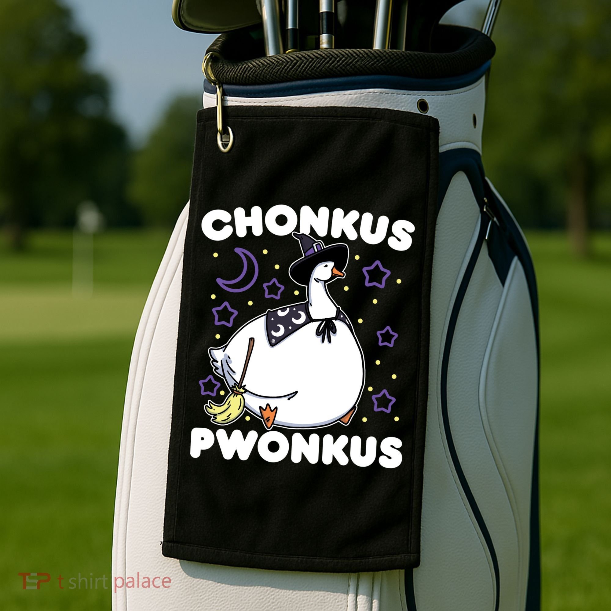 Honkus Ponkus Halloween Goose Meme Parody Chonkus Pwonkus Golf Towel