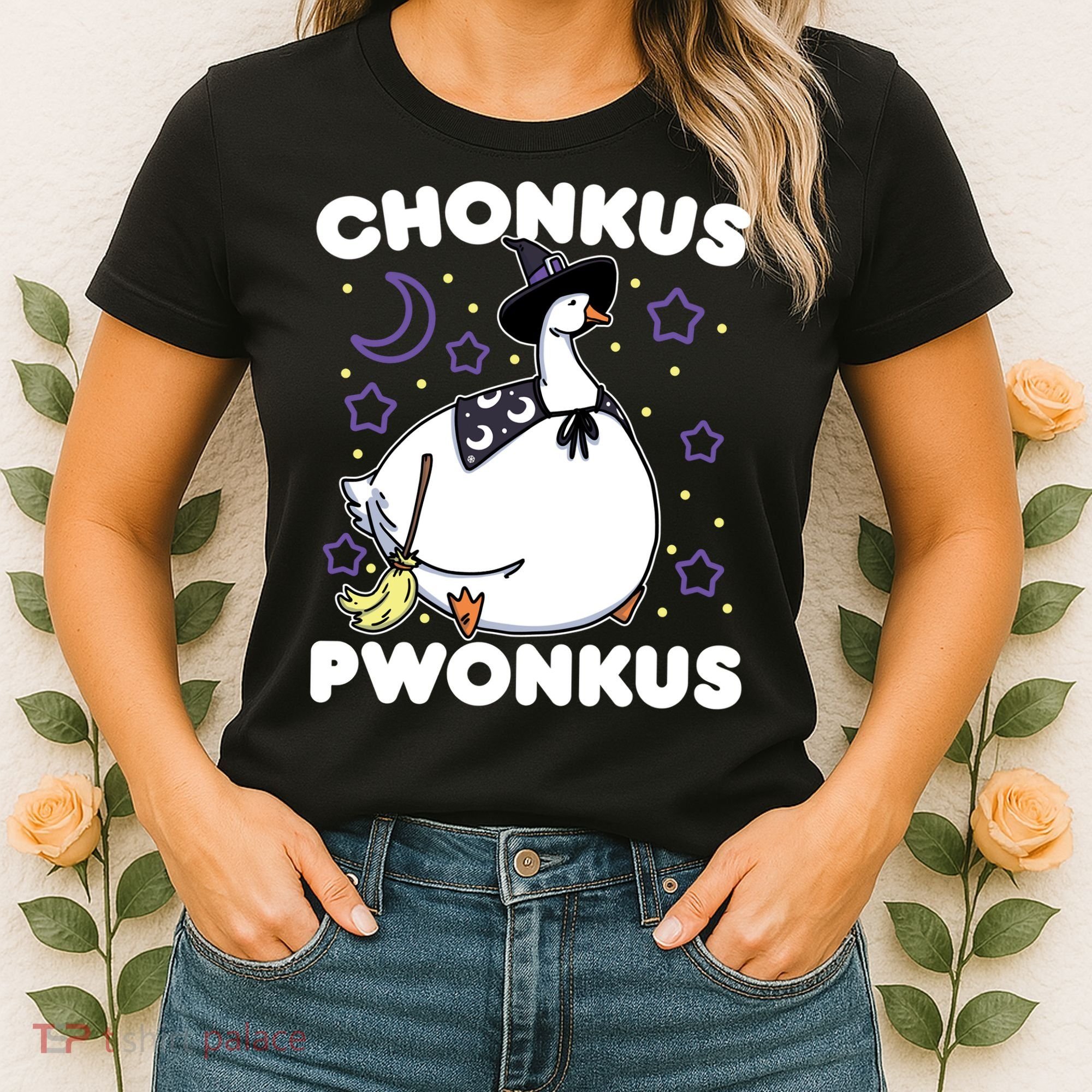 Honkus Ponkus Halloween Goose Meme Parody Chonkus Pwonkus Women's T-Shirt